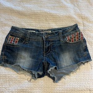 Stars and Stripes jean shorts